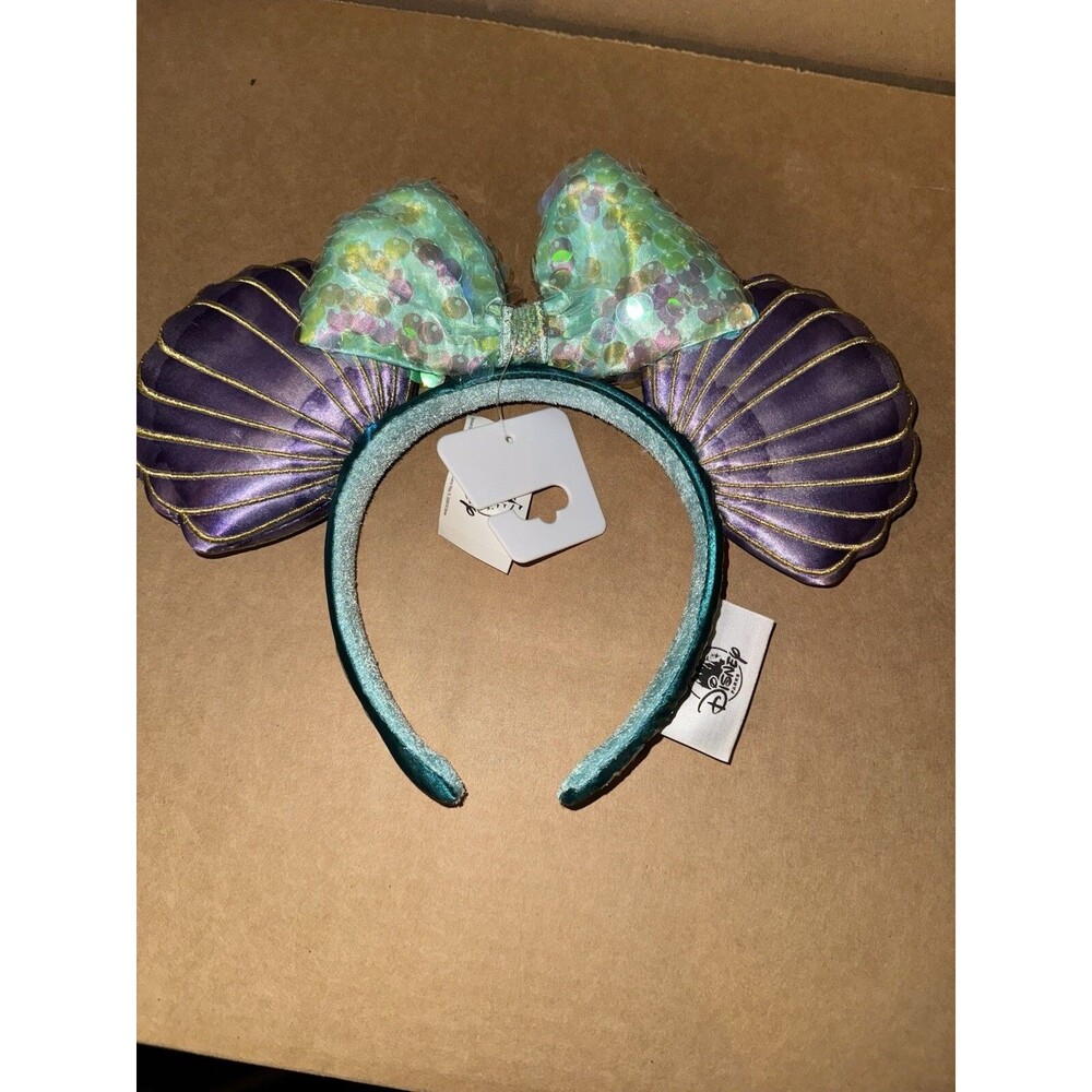 Disney Park Ariel Mouse Ears Seashell Headband Little Mermaid 30th Anniversary